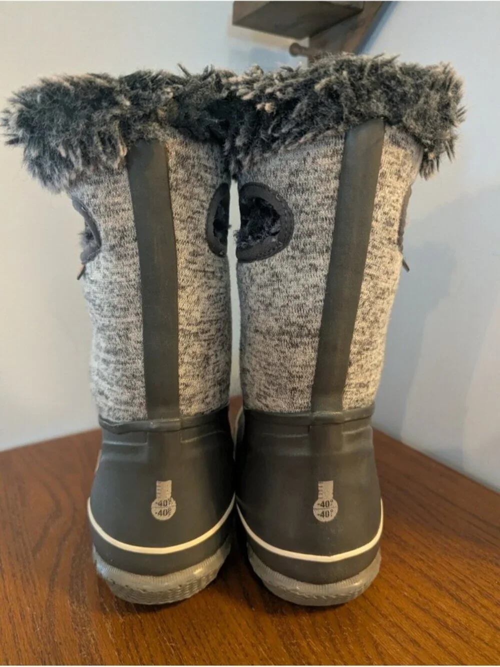Bogs –Arcata Knit Kids Winter Boots Gray   Multi Waterproof -40 C  Unisex Size 5